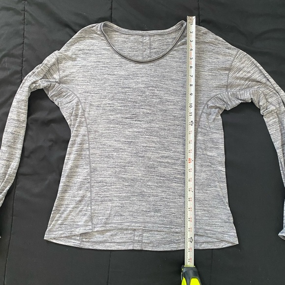 Lululemon Sweat Embrace Long Sleeve - Space Dye Camo Seal Grey Deep Coal - Picture 10 of 12